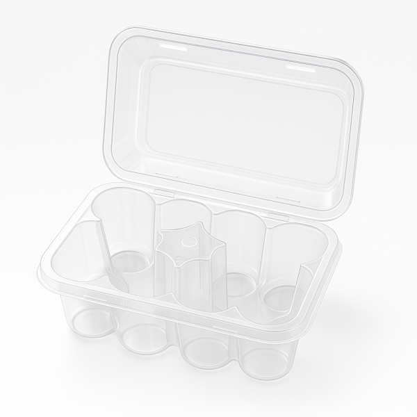10 x 3ml Plastic Vial Storage Container